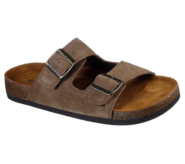 Sandalias de Verano Skechers Hombre - Krevon Kaki JHWPA9016